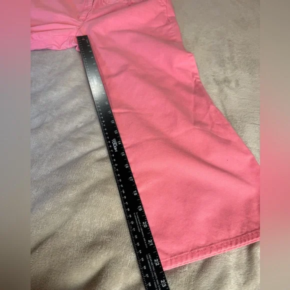 J.Crew Factory Favorite Fit Peach Pink Straight  Cropped Cotton Pants Size 12 - Picture 10 of 10